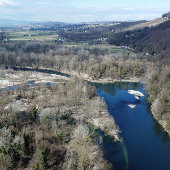 The Drava River in Zlatoličje