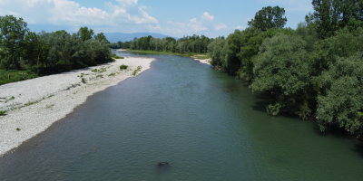 Reka Drava v Slovenja vasi