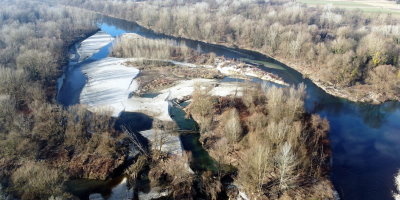 Reka Drava v Zlatoličju