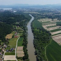 Dravsko polje in Slovenske gorice, Reka Drava, Slovenija (2)