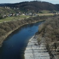 Reka Drava v Slovenja vasi